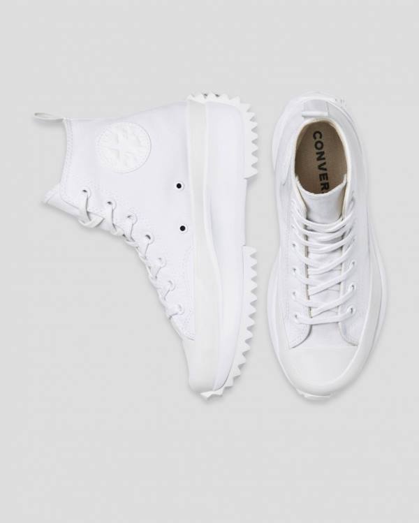 Converse Run Star Hike All White Visoke Superge Bela | CV-875RWM