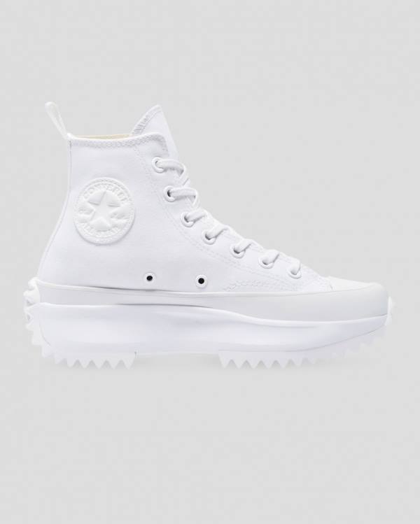 Converse Run Star Hike All White Visoke Superge Bela | CV-875RWM