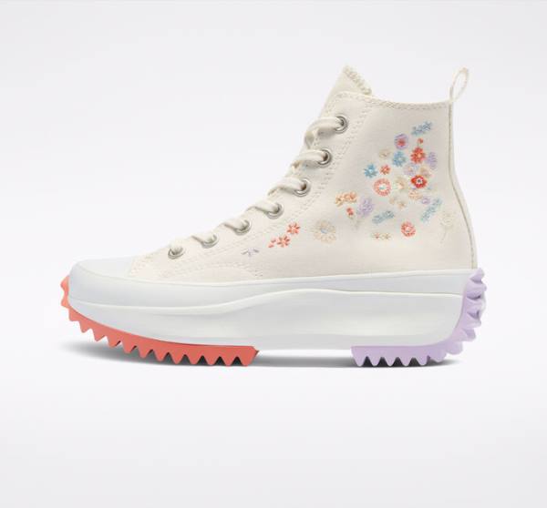 Converse Run Star Hike Platform Embroidered Floral Visoke Superge Svetloba | CV-046PHD