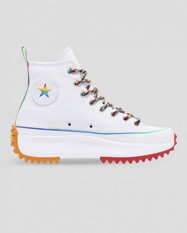 Converse Run Star Hike Pride Visoke Superge Bela | CV-154DMY