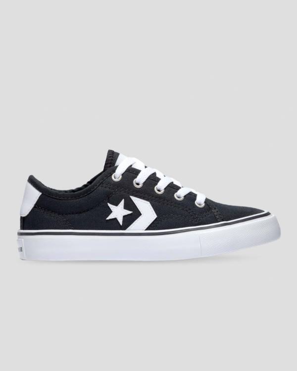 Converse Star Replay Webbed Canvas Nizke Superge Črna | CV-651QOH