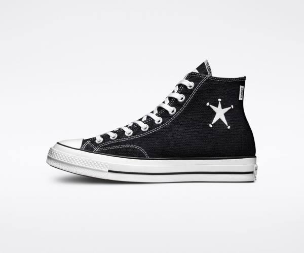 Converse Stussy Chuck 70 Visoke Superge Črna / Bela | CV-435ILT