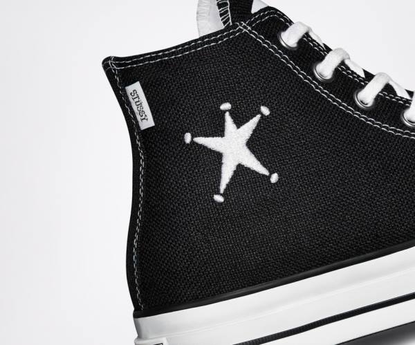 Converse Stussy Chuck 70 Visoke Superge Črna / Bela | CV-435ILT